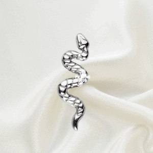 Joya serpiente con textura / Helix piercing, titanio grado implante