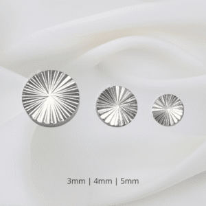 Joya plana con textura / Helix piercing, titanio grado implante