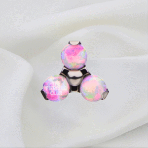 Joya trilogy con ópalo rosado deluxe / Helix piercing, titanio grado implante