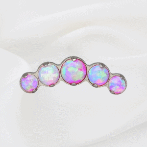 Joya cluster de opalo amatista deluxe / Helix piercing, titanio grado implante