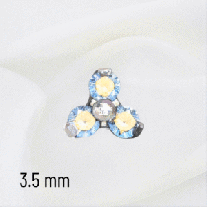 Joya mini trilogy cristal aurora boreal deluxe / Helix piercing, titanio grado implante