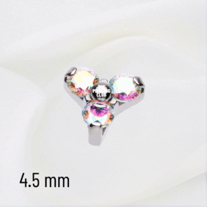Joya trilogy cristal aurora boreal deluxe / Helix piercing, titanio grado implante