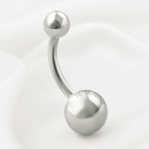 Joya clásica lisa / Navel (Ombligo) piercing , titanio grado implante
