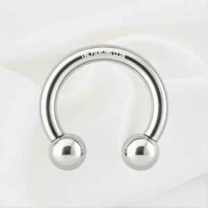 Joya herradura esfera lisa / Helix, Lóbulo piercing, titanio grado implante