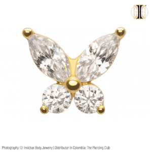 Joya Mariposa con cristal Swarovski®/ Oro 14k / INVICTUS
