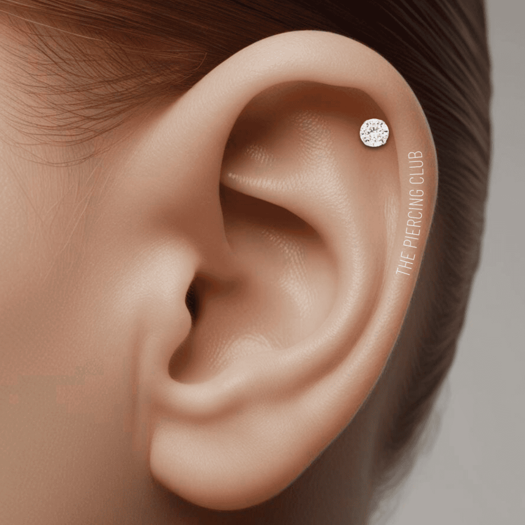 Piercing Helix en titanio grado implante ASTM F136 – The Piercing Club