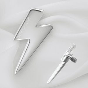 Joya rayo / Microdermal, titanio grado implante (14G)